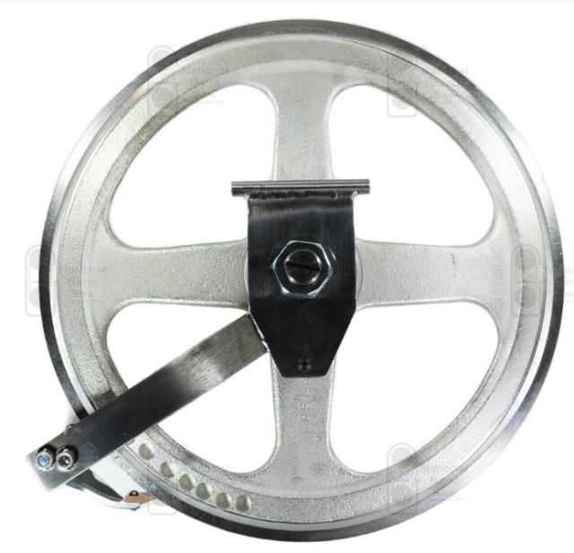 Upper 15" Saw Wheel & Bearings with Hinge Plate for Biro Model 33 & 34